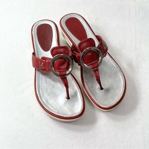 Y2K Vintage COLE HAAN x NIKE AIR platform thong sandals women’s size 9.5B